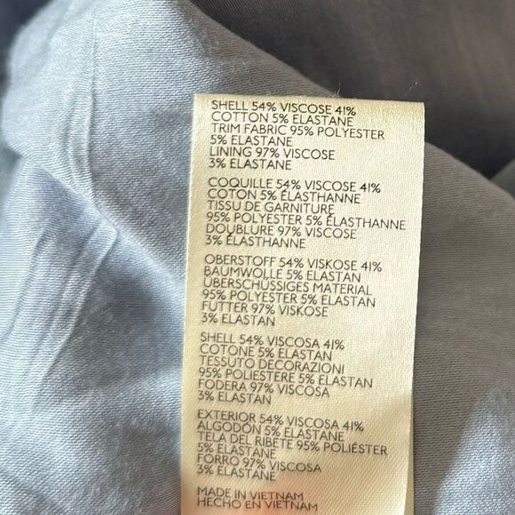 Anthropologie Strapless Slim Midi‎ Dress Sz 6 French Blue Sequin Party Cocktail - Picture 7 of 9